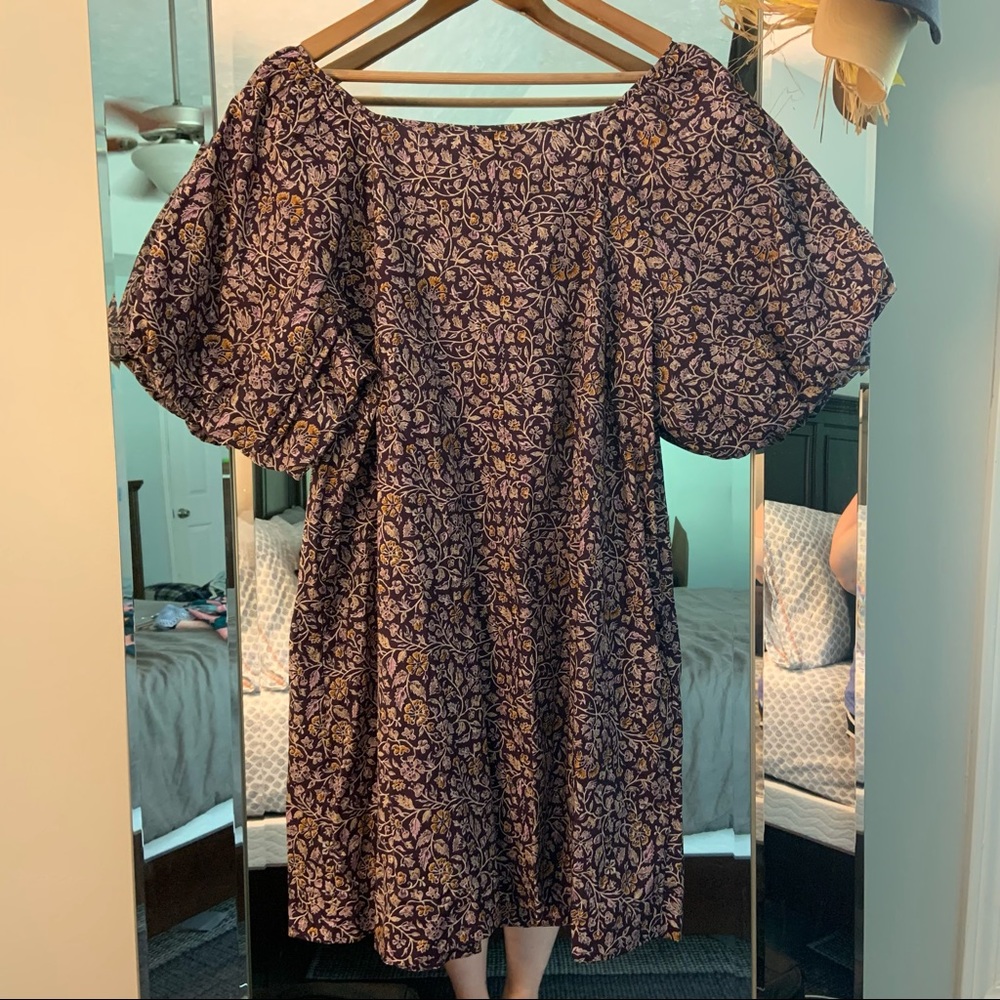 Anthropologie - Porridge Ballon Sleeve Dress - Picture 6 of 8